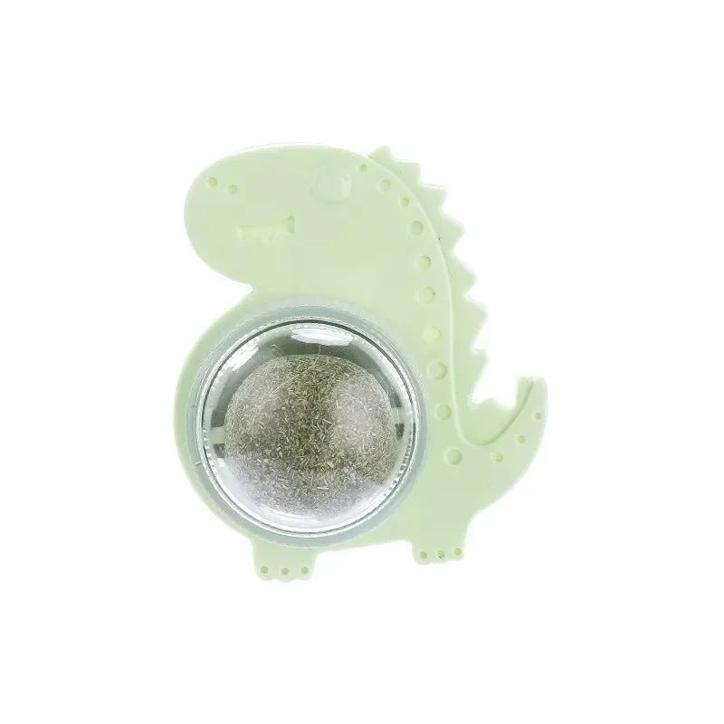 Cats Toys Natural Catnip Cat Rotatable Licking Catnip Wall Ball Toy Freshen Breath Remove Hair Balls Cat Accessories Pet Supply - Furbury