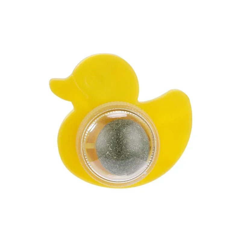Cats Toys Natural Catnip Cat Rotatable Licking Catnip Wall Ball Toy Freshen Breath Remove Hair Balls Cat Accessories Pet Supply - Furbury