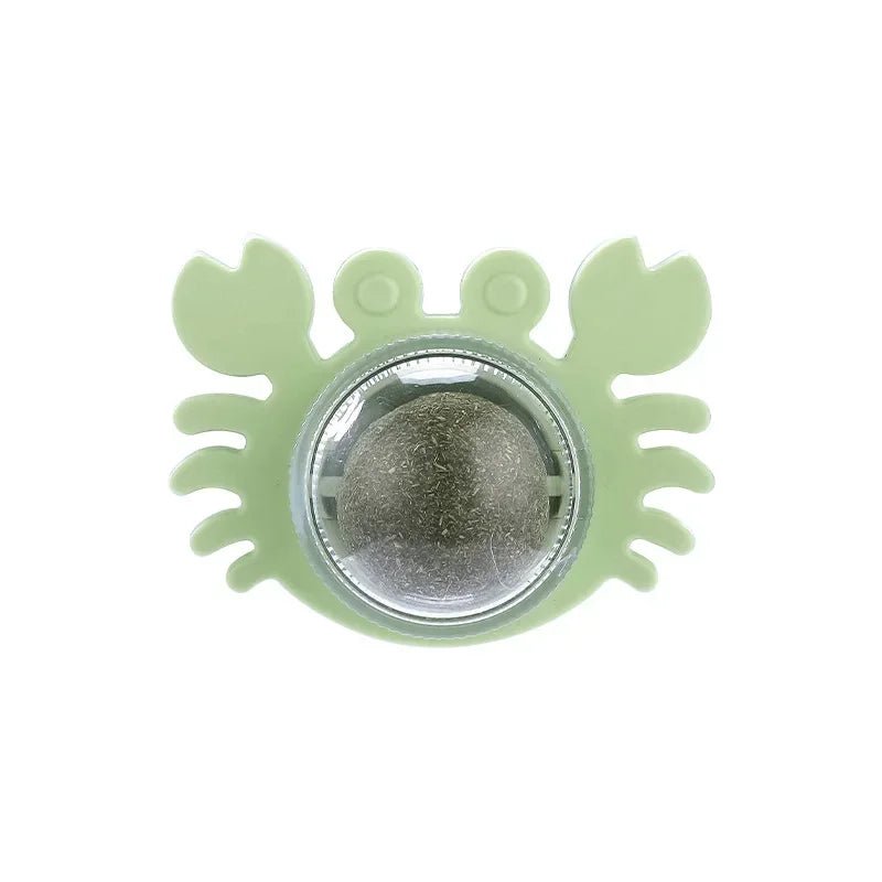 Cats Toys Natural Catnip Cat Rotatable Licking Catnip Wall Ball Toy Freshen Breath Remove Hair Balls Cat Accessories Pet Supply - Furbury