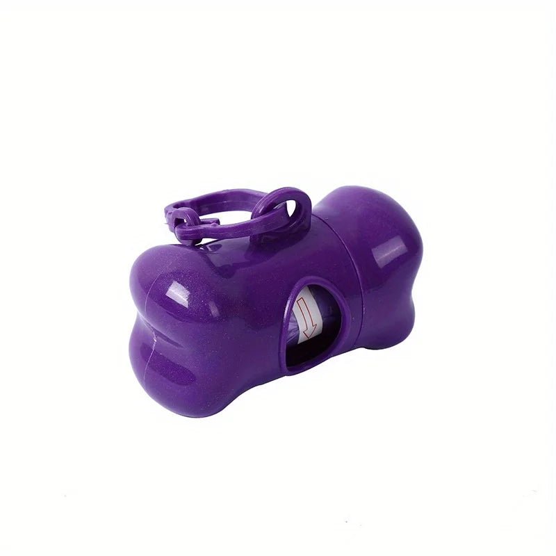 Colorful Bone - Shaped Dog Poop Bag Dispensers With 1 Disposable Bags, Portable Pet Waste Holder, For Outdoor Walks And Training - Furbury
