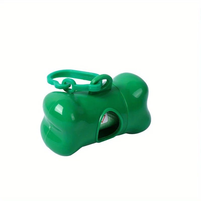Colorful Bone - Shaped Dog Poop Bag Dispensers With 1 Disposable Bags, Portable Pet Waste Holder, For Outdoor Walks And Training - Furbury