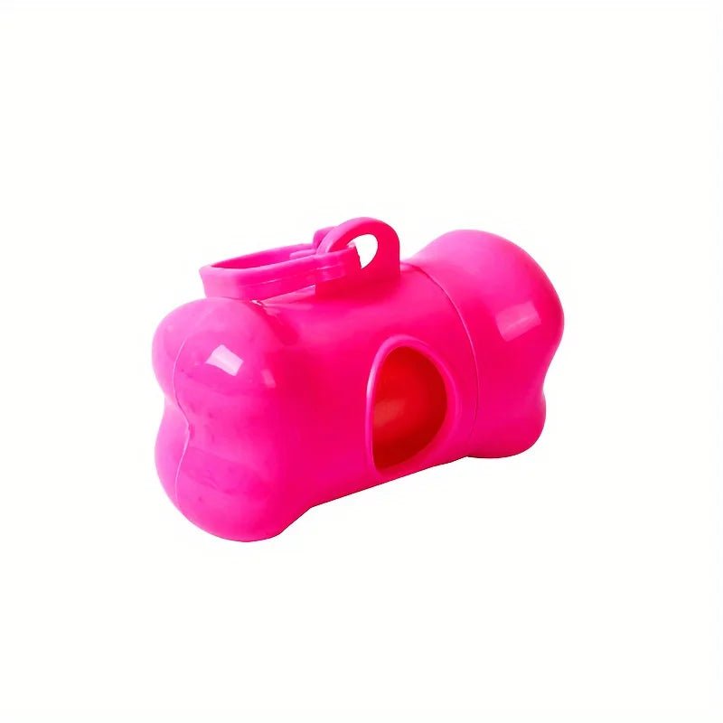 Colorful Bone - Shaped Dog Poop Bag Dispensers With 1 Disposable Bags, Portable Pet Waste Holder, For Outdoor Walks And Training - Furbury