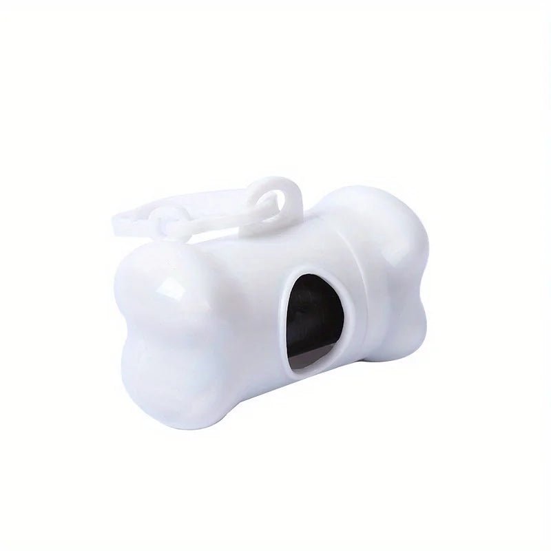 Colorful Bone - Shaped Dog Poop Bag Dispensers With 1 Disposable Bags, Portable Pet Waste Holder, For Outdoor Walks And Training - Furbury