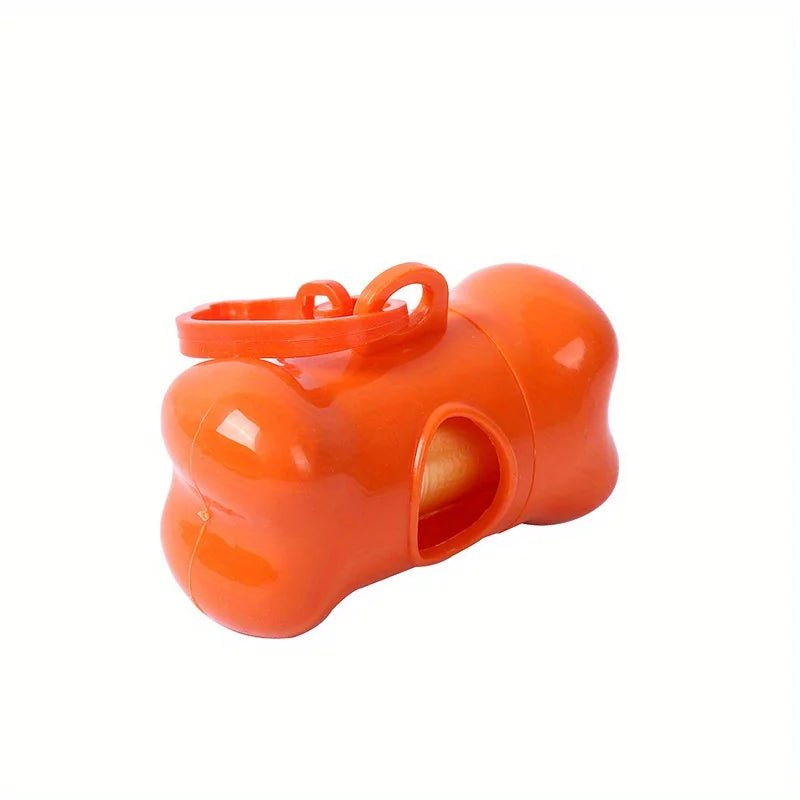 Colorful Bone - Shaped Dog Poop Bag Dispensers With 1 Disposable Bags, Portable Pet Waste Holder, For Outdoor Walks And Training - Furbury