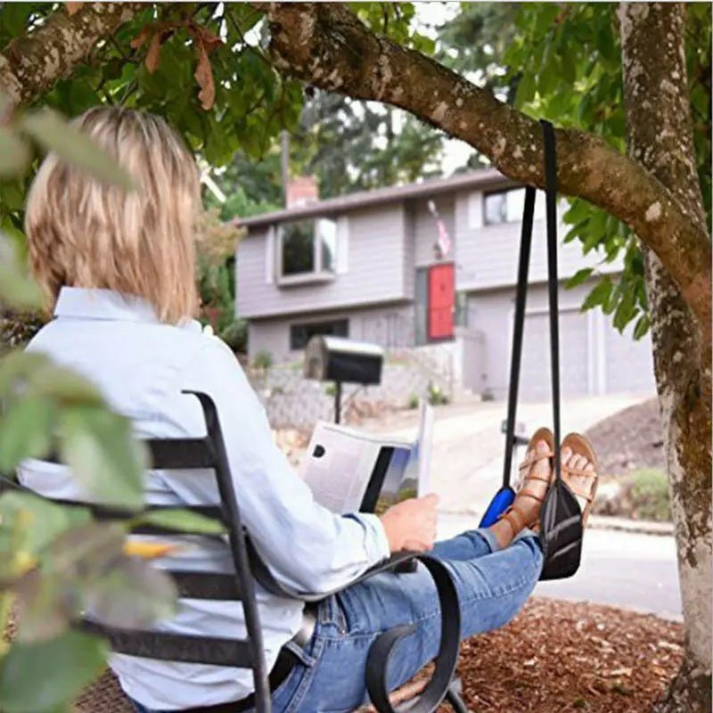 Comfy Hanger Travel Airplane Footrest Hammock Made with Premium Memory Foam Foot Patio Furniture Hanging Chair Swing Camping - Checkouts UK