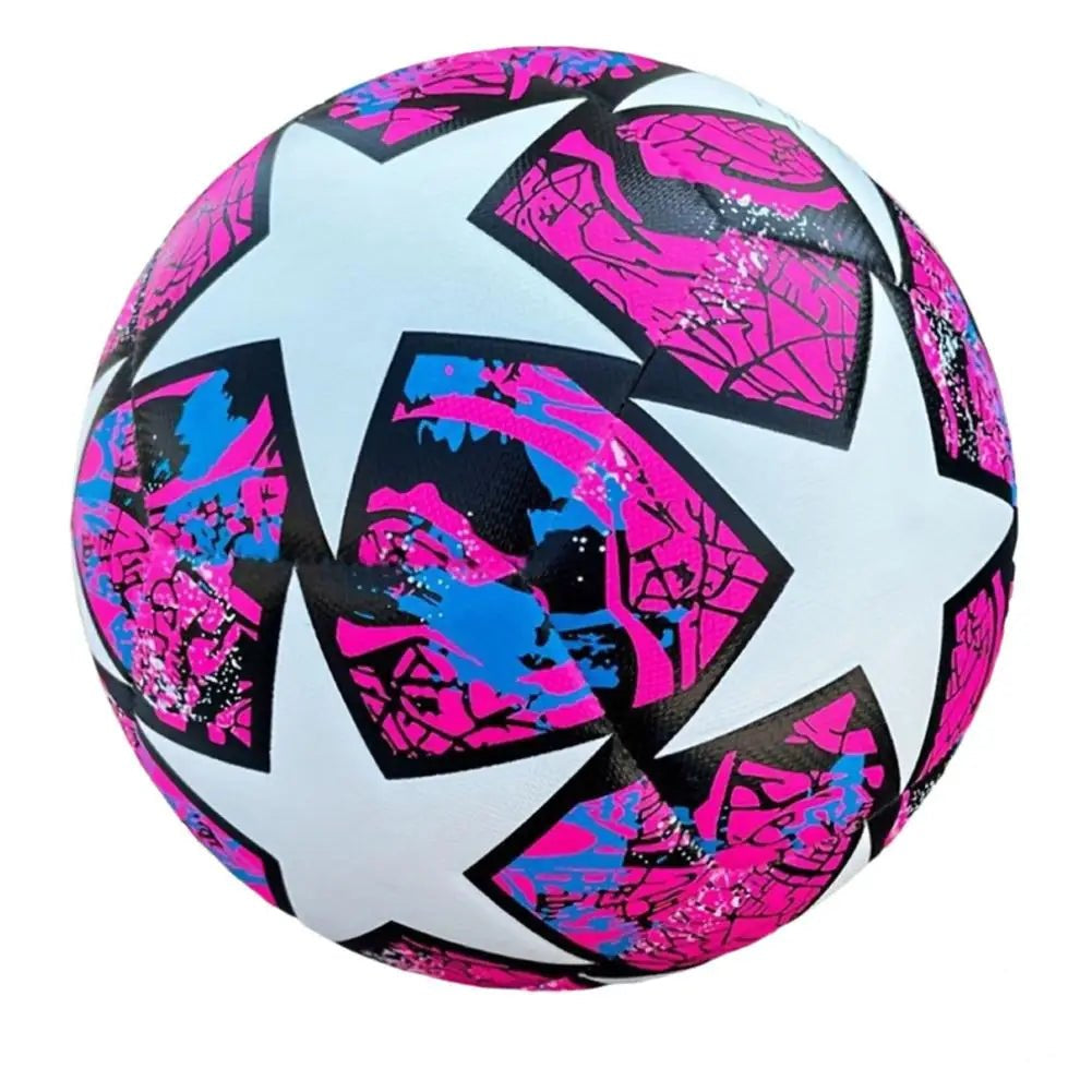 Competition Level Football Professional Size 5 Rubber PU Match Group Training Football Unisex Soccer Thickened Adult Child - Checkouts UK