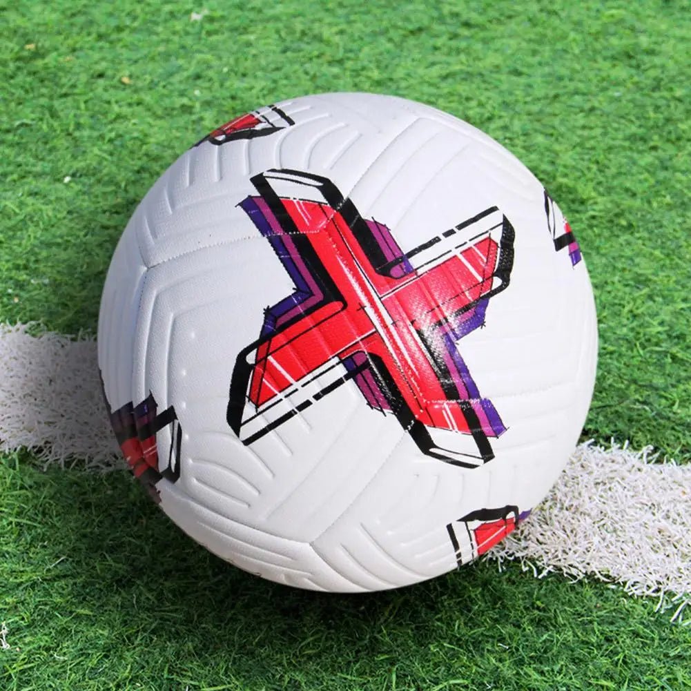 Competition Level Football Professional Size 5 Rubber PU Match Group Training Football Unisex Soccer Thickened Adult Child - Checkouts UK
