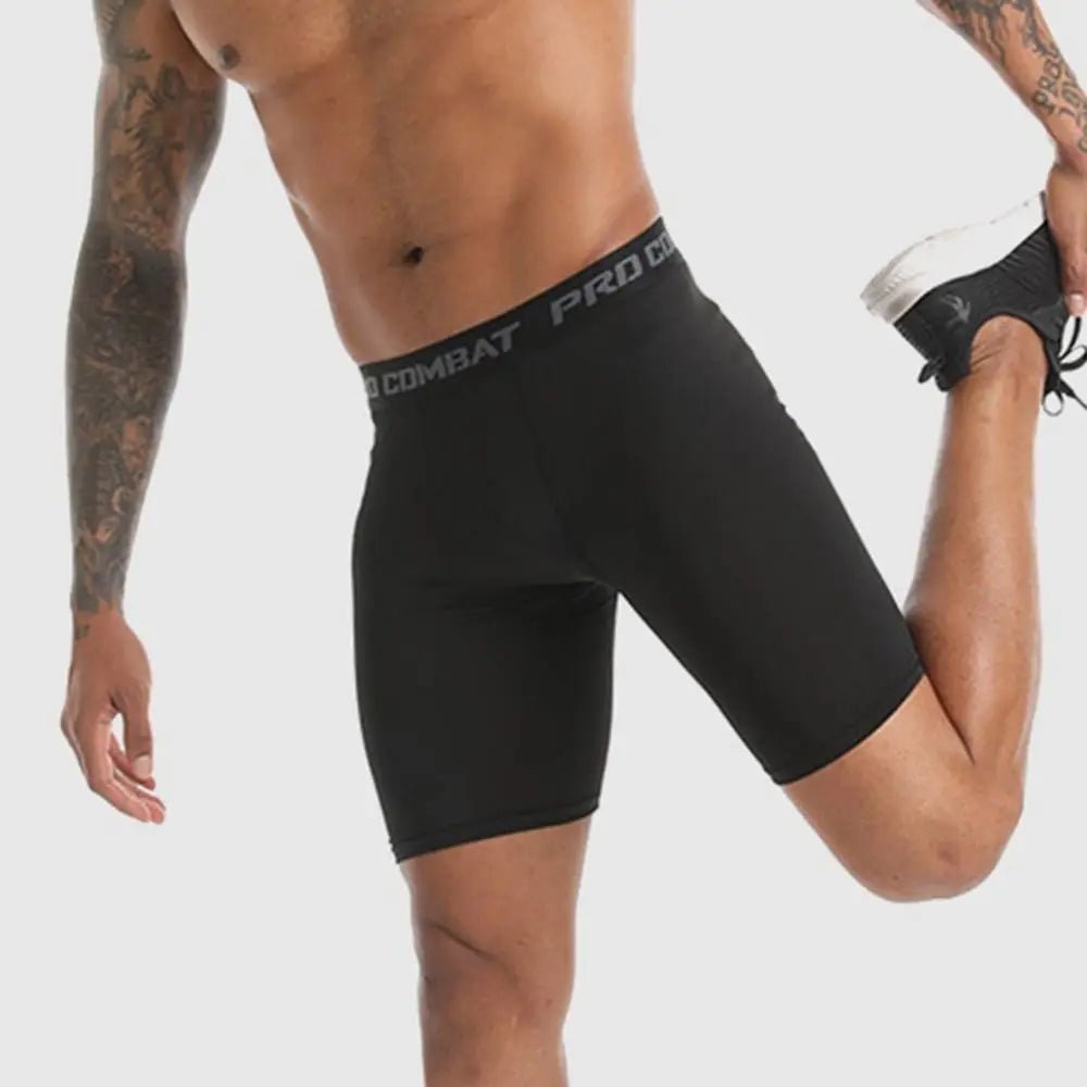 Compression Shorts Men Spandex Sport Shorts Basketball Legging Athletic Workout Running Performance Baselayer Underwear - Checkouts UK