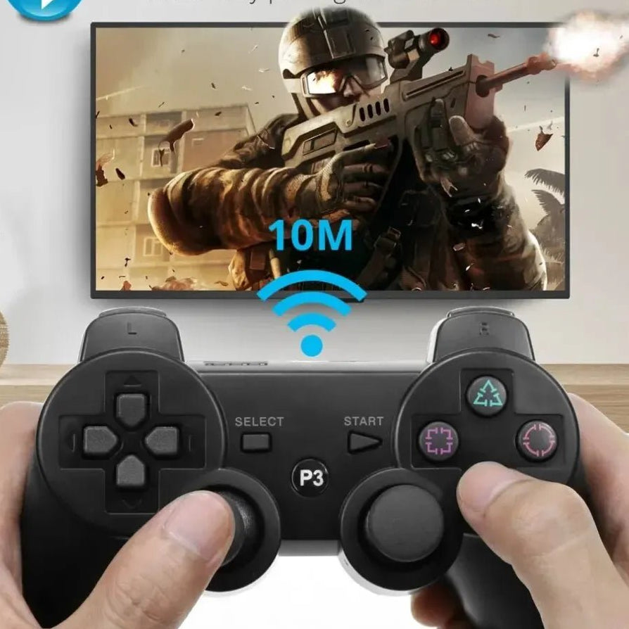 Controller for Sony PS3 Super Slim PC Joystick Gamepad for Play Station 3 Wireless Bluetooth Joy Pad 6 Axis Gyro Dual Vibration - Checkouts UK