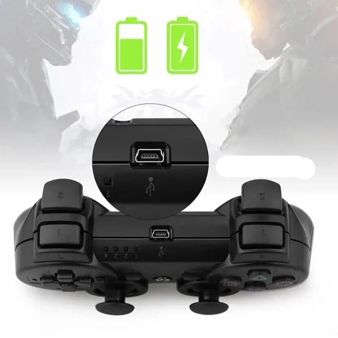 Controller for Sony PS3 Super Slim PC Joystick Gamepad for Play Station 3 Wireless Bluetooth Joy Pad 6 Axis Gyro Dual Vibration - Checkouts UK