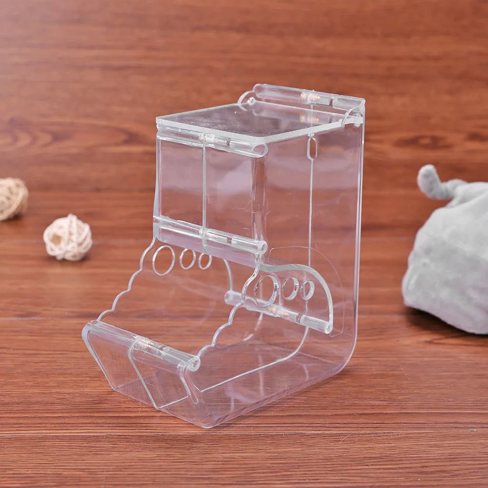 Cute Hamster Samll Animal Automatic Pet Food Feeder Transparent Safe Food Bowl - Furbury