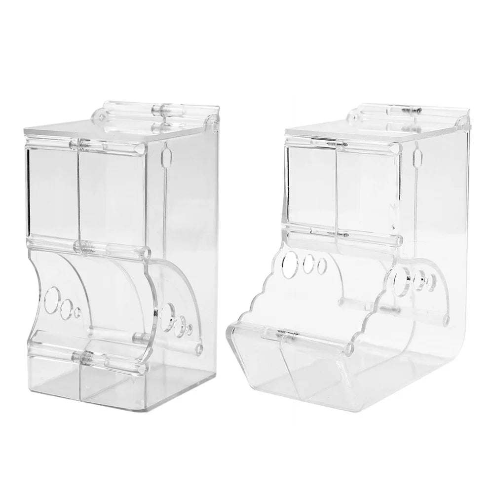 Cute Hamster Samll Animal Automatic Pet Food Feeder Transparent Safe Food Bowl - Furbury