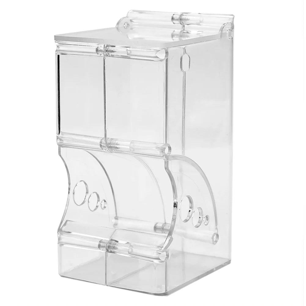 Cute Hamster Samll Animal Automatic Pet Food Feeder Transparent Safe Food Bowl - Furbury