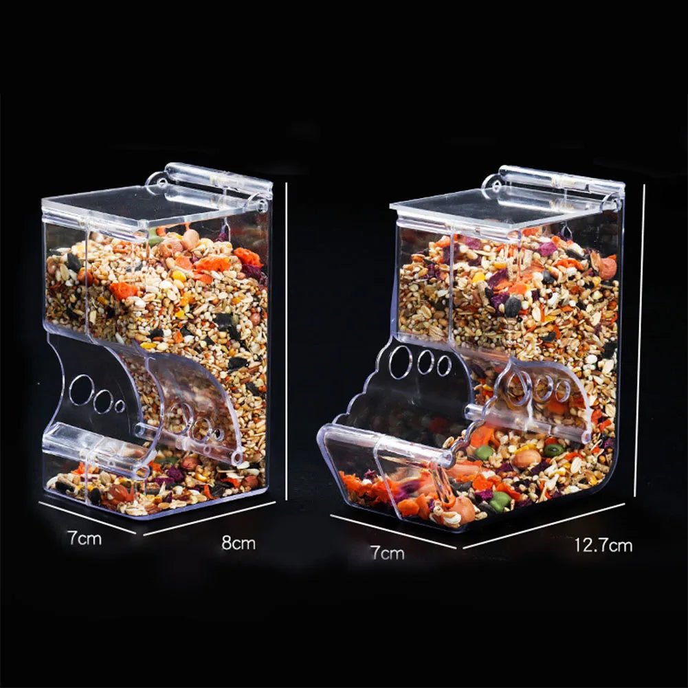 Cute Hamster Samll Animal Automatic Pet Food Feeder Transparent Safe Food Bowl - Furbury