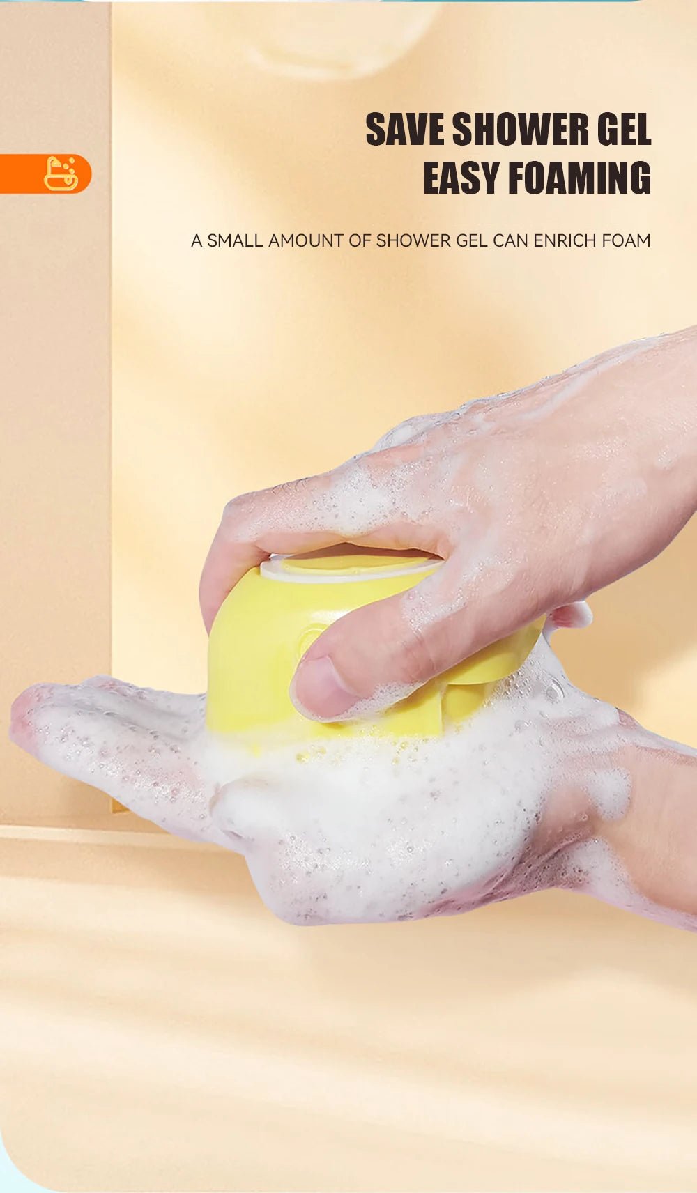 Dog Bathing Brush Pet Massage Brush Shampoo Dispenser Soft Silicone Brush Rubber Bristle for Dogs and Cats Shower Grooming Tool - Checkouts UK