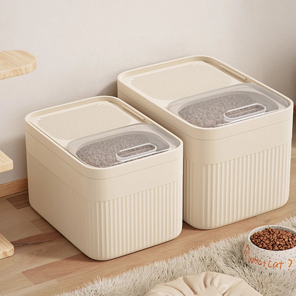 Dog Food Storage Container With Airtight Lid 5/10/15l Large Capacity Moisture Proof Dog Cat Dry Food Bin For Pet Supply Storage - Checkouts UK