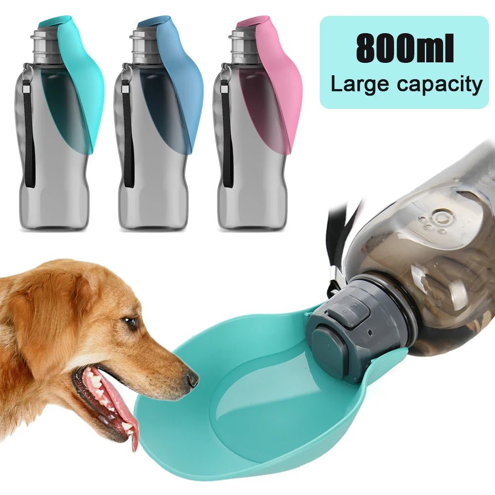 Dog Water Bottle For Pet Dogs Cats Water Feeder Bowls Outdoor Travel Leakproof Puppy Drinking Container Pug Chihuahua Labrador - Checkouts UK