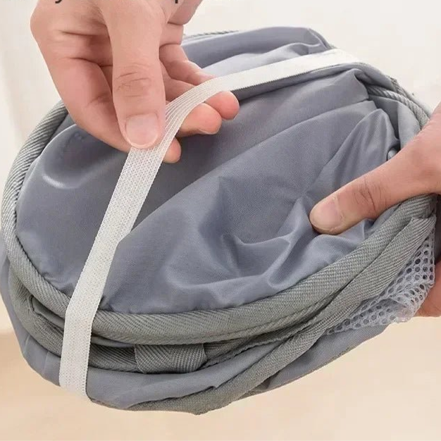 Durable Collapsible Laundry Basket, Mesh Pop Up Laundry Hamper With Side Pocket, Foldable Clothes Storage Hamper With Reinforced - Checkouts UK