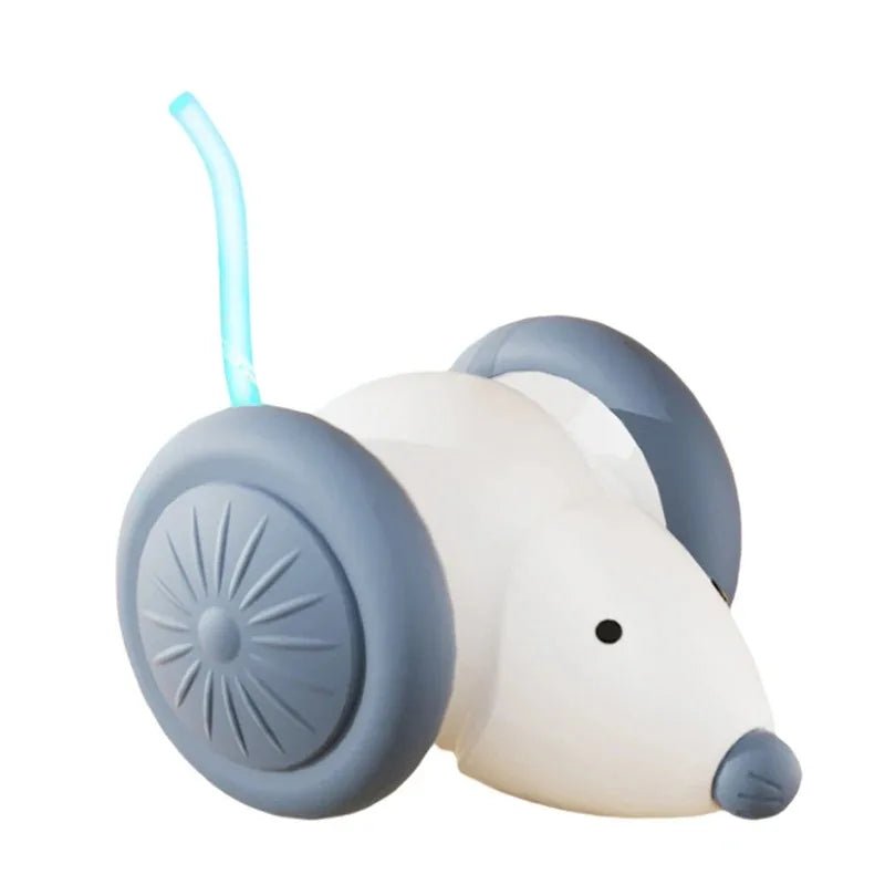 Electric Mouse Car Pet toys Interactive Cat Toy Rechargeable Automatic Teaser with Intelligent Obstacle Avoidance Pet Products - Checkouts UK