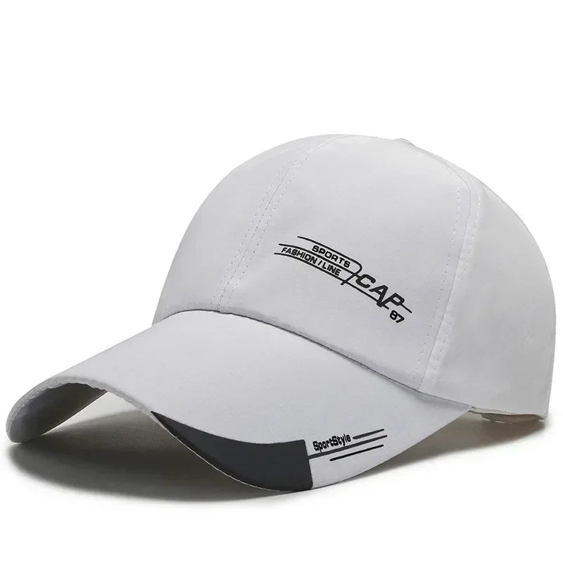 Fashion Adjustable Baseball Cap Sports Caps Solid Sun Hat Casual Snapback Hat Outdoor Nylon Hip Hop Hats for Men Women Unisex - Checkouts UK