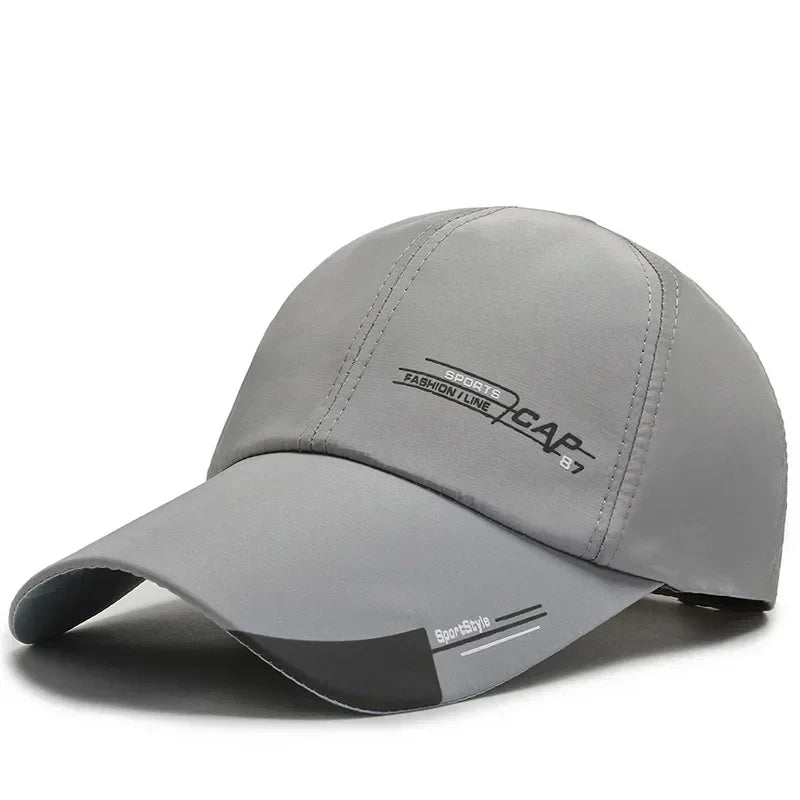 Fashion Adjustable Baseball Cap Sports Caps Solid Sun Hat Casual Snapback Hat Outdoor Nylon Hip Hop Hats for Men Women Unisex - Checkouts UK