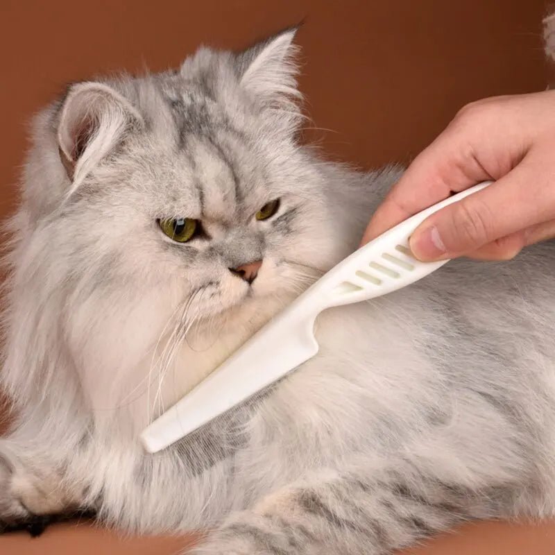 Flea Comb Dog Cat Hair Removal Brush Stainless Steel Dense Teeth Inline Comb Portable Pet Universal Grooming Cleaning Supplies - Checkouts UK
