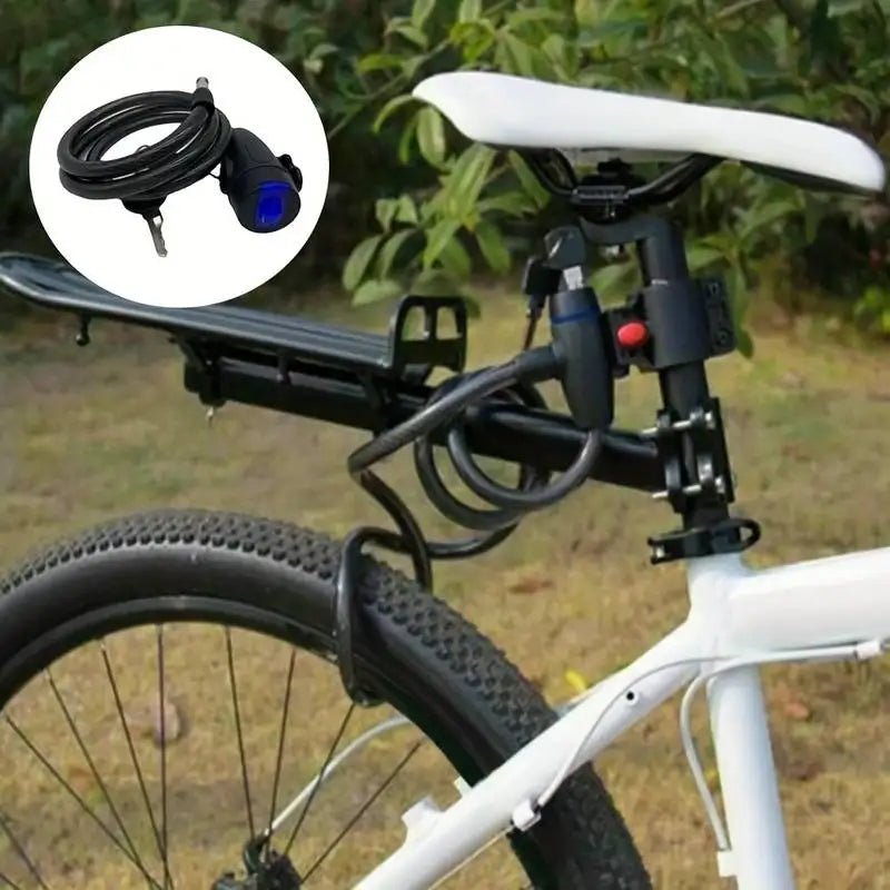 Heavy Duty Motorcycle Chain Lock 80cm Metal Anti Theft Bike Lock with 2 Keys for Maximum Security and Reinforcement of Bicycle - Checkouts UK