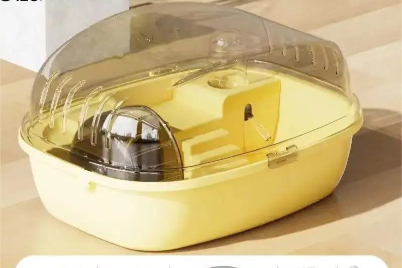 Large Hamster Cage Ventilation Openable Top Transparent Hamster Habitat House for Bunny Gerbils Hedgehog Mice Small Animals - Furbury