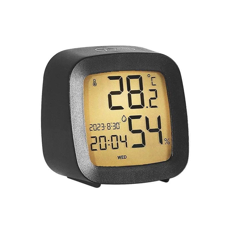 Led Alarm Clock With Backlight Battery Operated LCD Display Temperature Humidity Monitor For Home Use Office School Home Decor - Checkouts UK