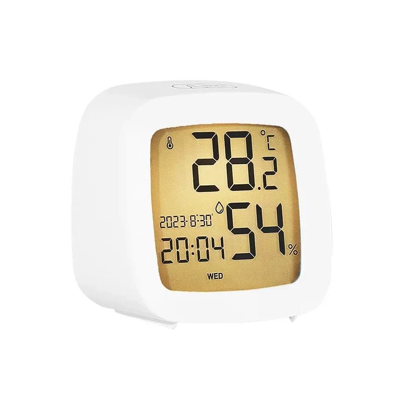 Led Alarm Clock With Backlight Battery Operated LCD Display Temperature Humidity Monitor For Home Use Office School Home Decor - Checkouts UK