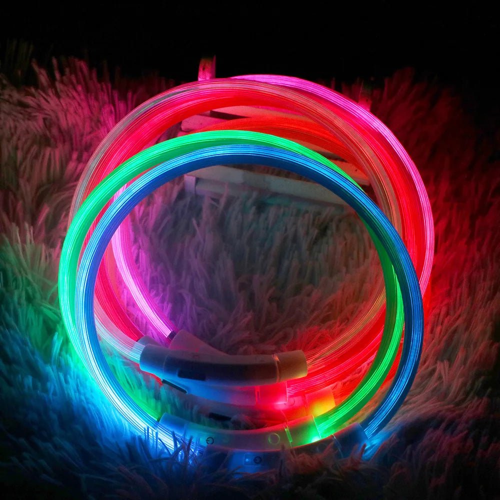 Led Dog Collar Luminous Usb Cat Dog Collar 3 Modes Led Light Glowing Loss Prevention LED Collar For Dogs Pet Dog Accessories - Checkouts UK