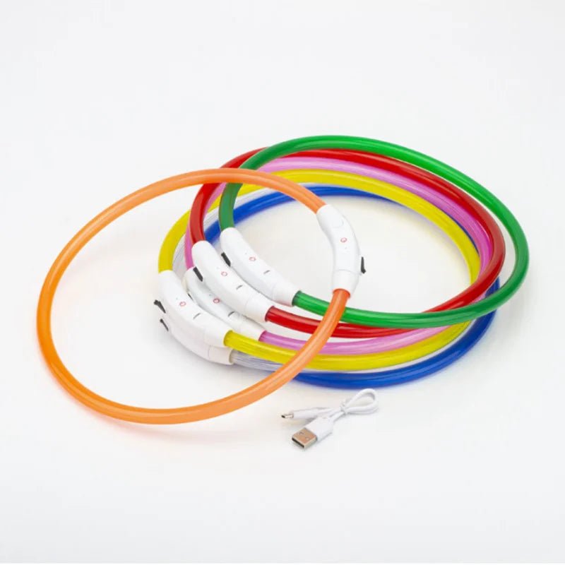 Led Dog Collar Luminous Usb Cat Dog Collar 3 Modes Led Light Glowing Loss Prevention LED Collar For Dogs Pet Dog Accessories - Checkouts UK