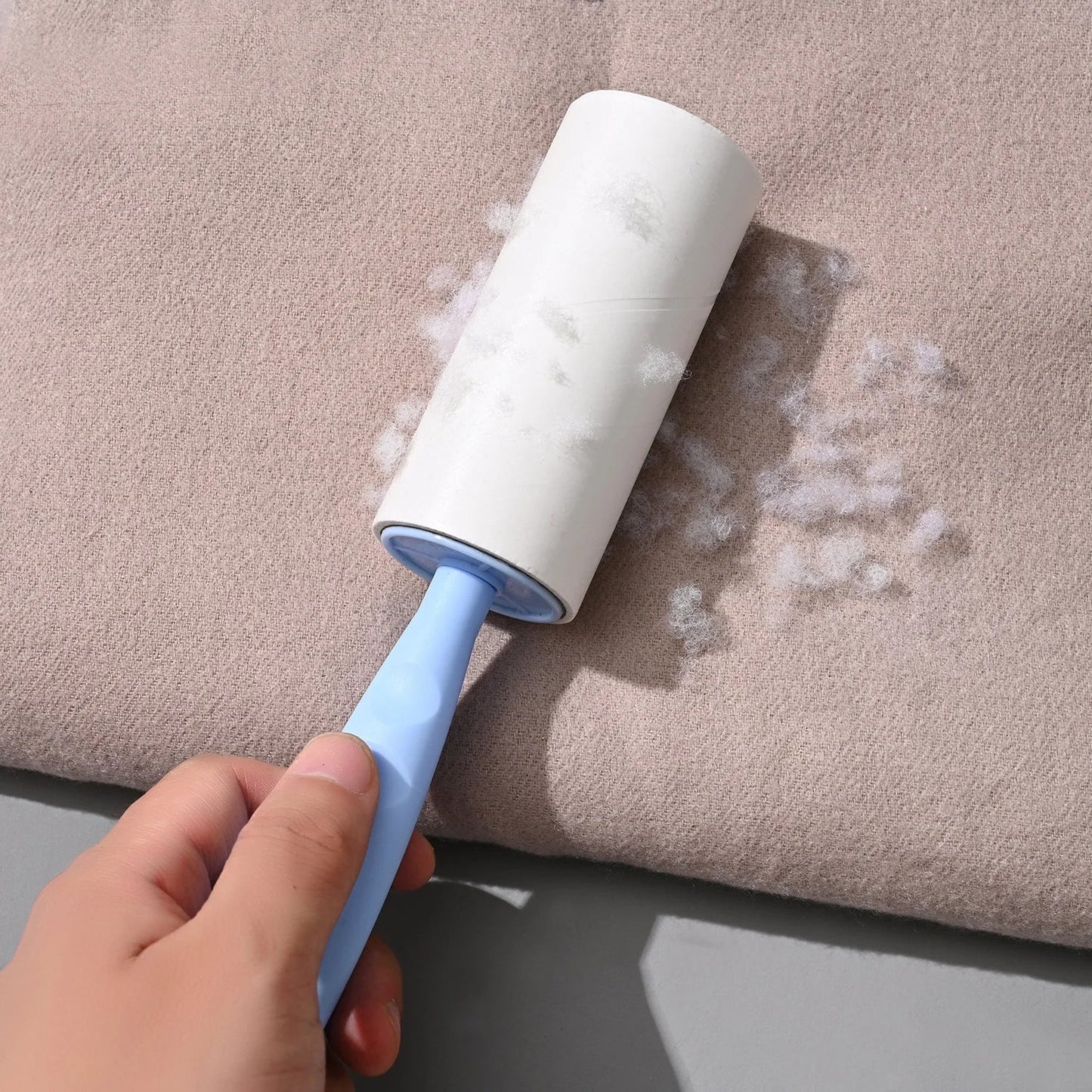 Lint Roller With Refills Sticky Remover Hair Pet Dog Clothes Sofa Dust Cleaning Remover Replaceable Roll Brush Cleaning Tool - Checkouts UK