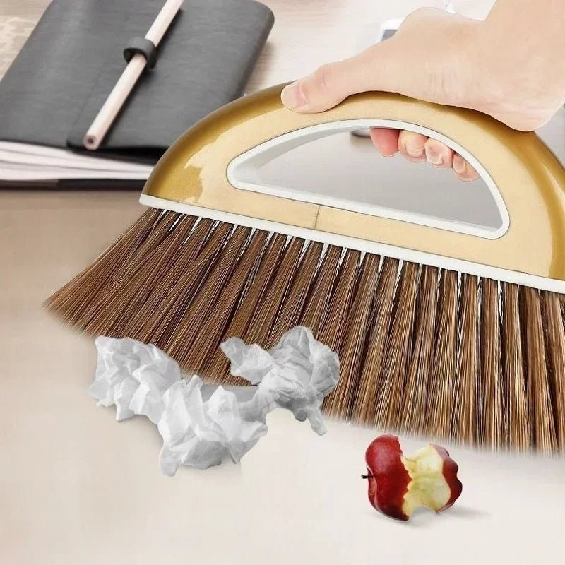 Magic Broom and Plastic Dustpan Set Cleaning Tools Sweeper Wiper for Floors Home Accessories Sweeping Dust Brush Multifunction - Checkouts UK