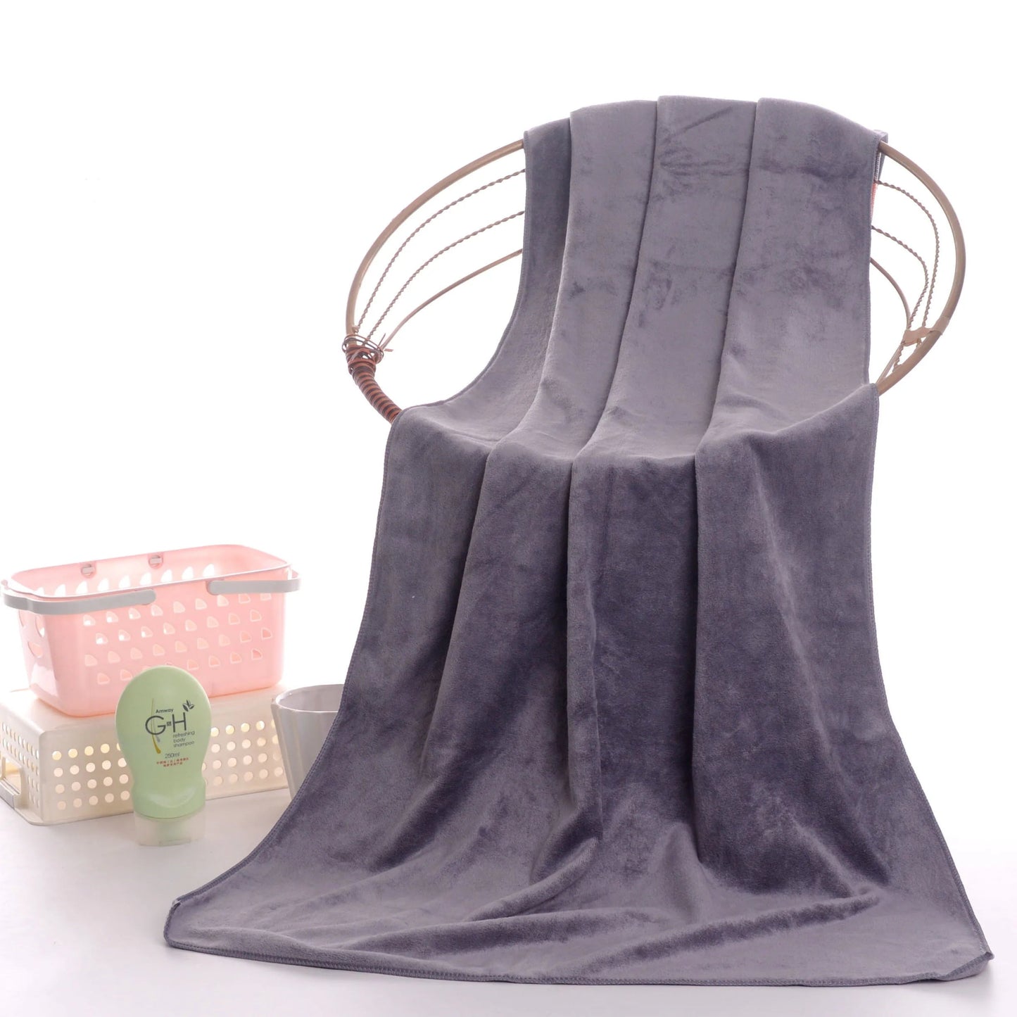 Microfiber bath towel, super large, soft, high absorption and quick - drying, sports, travel, no fading, multi - functional use - Checkouts UK