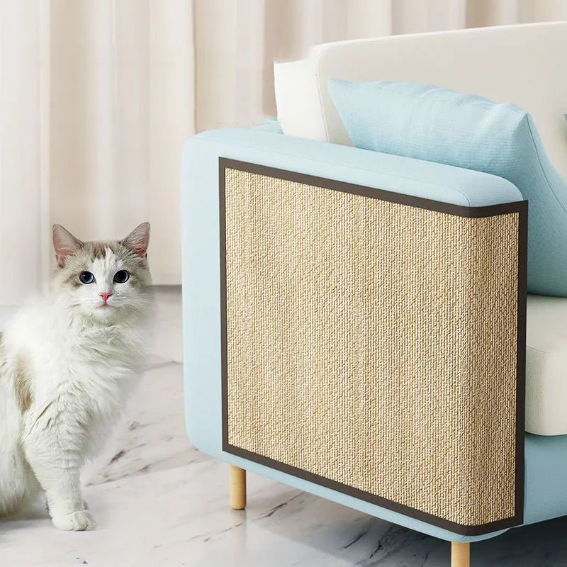 Natural Bamboo Cat Scratcher Sofa Mats Board Cat Scratch for Sharpen Nails Scraper Pet Tree Toys Chair Sofa Furniture Protector - Checkouts UK