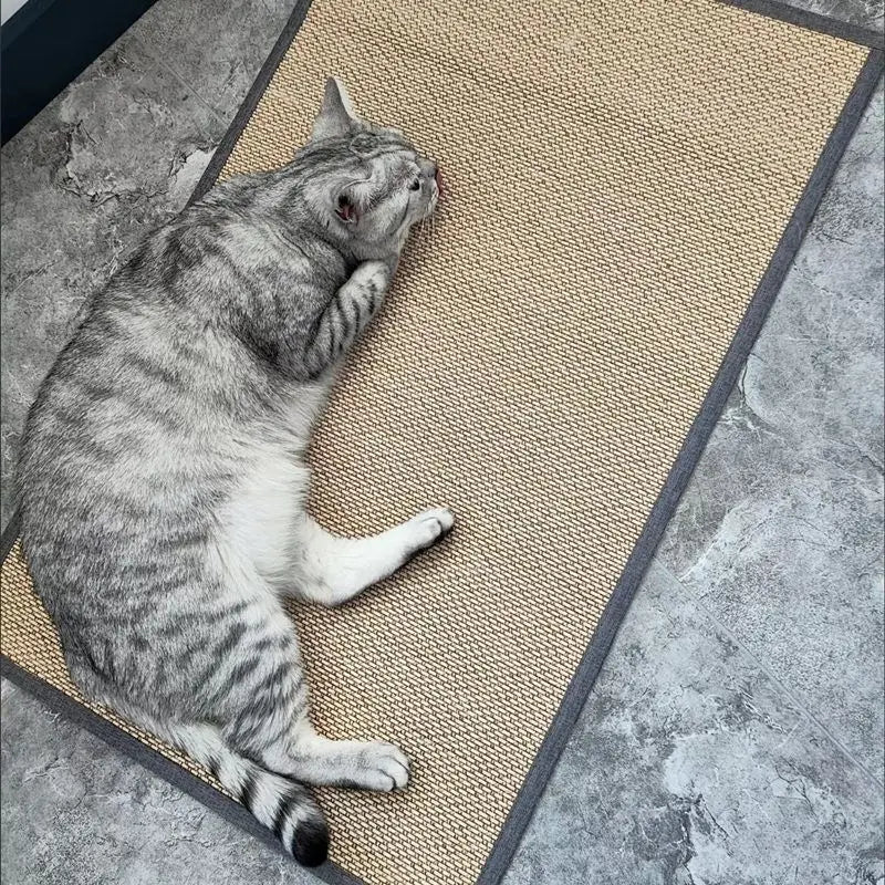 Natural Bamboo Cat Scratcher Sofa Mats Board Cat Scratch for Sharpen Nails Scraper Pet Tree Toys Chair Sofa Furniture Protector - Checkouts UK