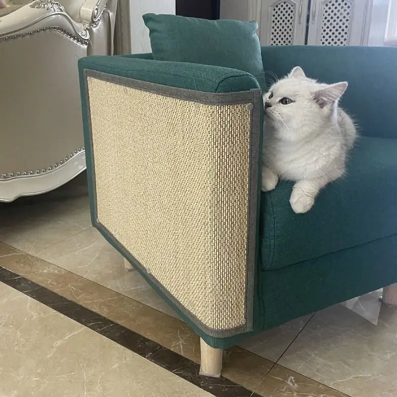 Natural Bamboo Cat Scratcher Sofa Mats Board Cat Scratch for Sharpen Nails Scraper Pet Tree Toys Chair Sofa Furniture Protector - Checkouts UK