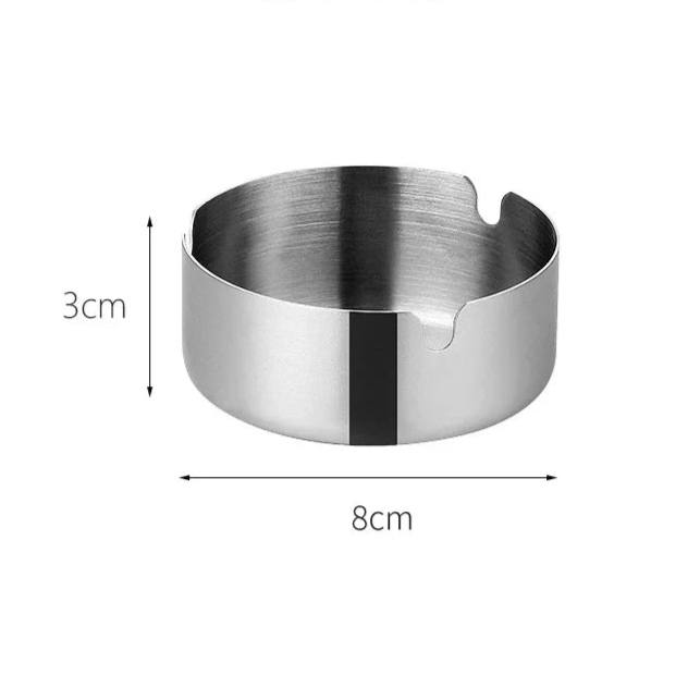 New Creative Ashtrays With Lid Walnut Wood Desktop Ashtray Stainless Steel Windproof Ash Tray for Smoking Office Home Decoration - Checkouts UK
