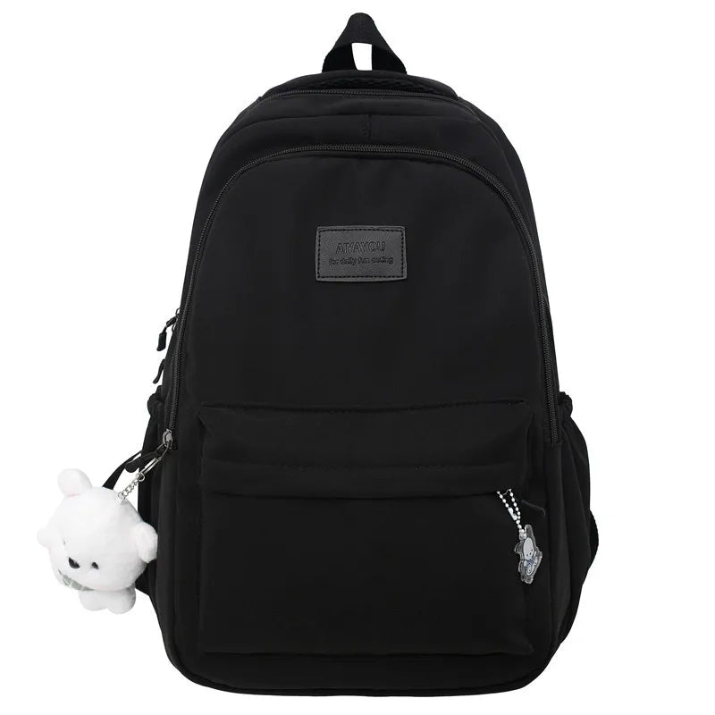 New Female Fashion Lady High Capacity Waterproof College Backpack Trendy Women Laptop School Bags Cute Girl Travel Book Bag Cool - Checkouts UK
