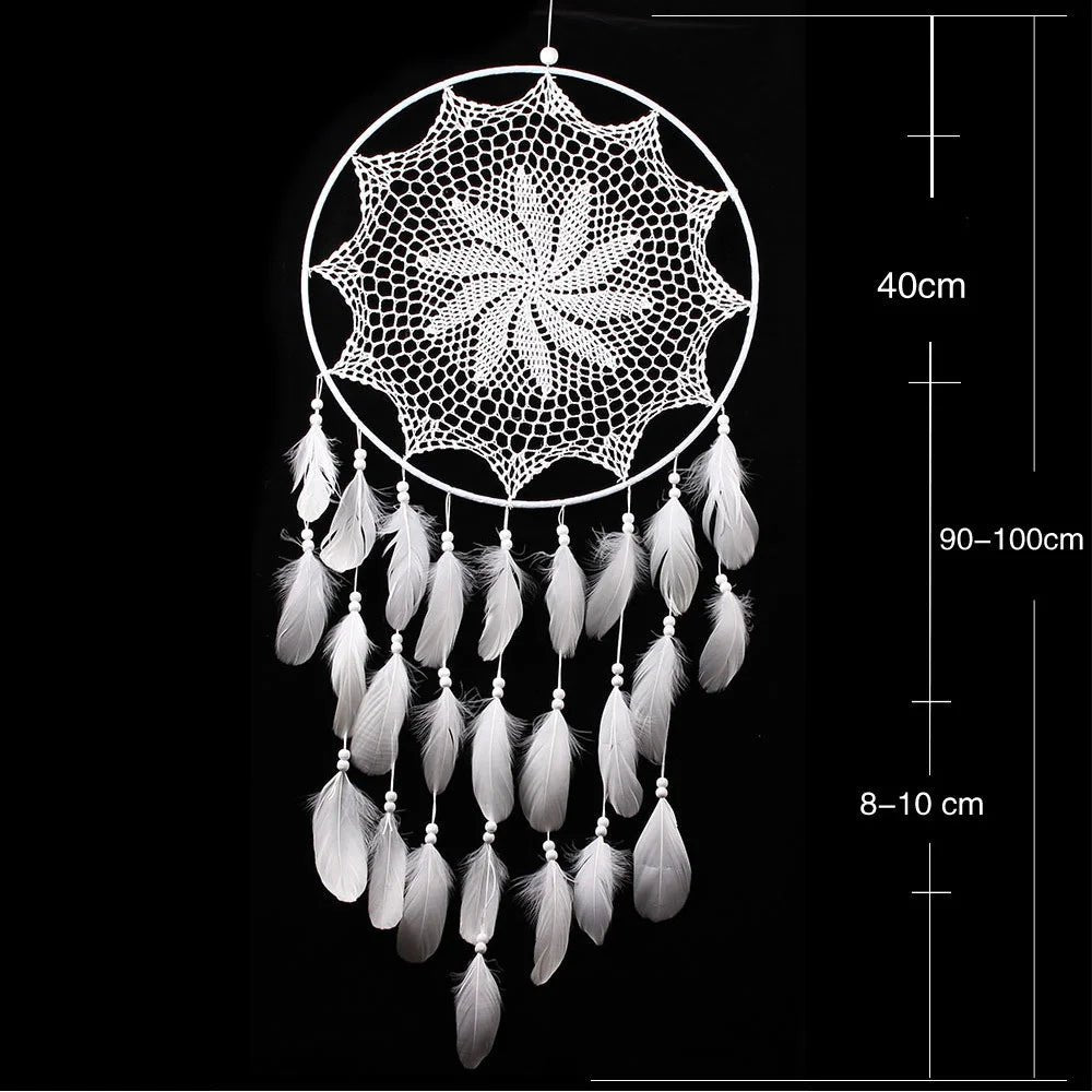 New Hollow Wind Chime Hanging Ornaments Large Dream Catcher Home Decoration Bedroom Living Room Wall Hanging Decorative Pendant - Checkouts UK