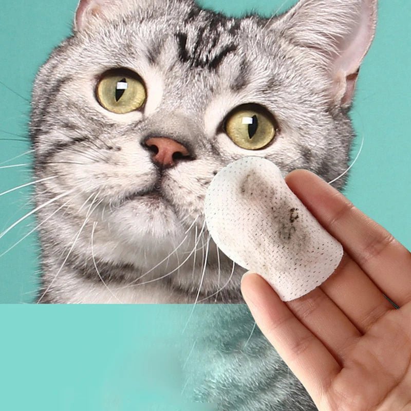 New Pet Eye Wipes Cats And Dogs Tearmark Wet Wipes Cats And Dogs Universal No Irritation Cleaning Products 130 Canned Wipes - Checkouts UK