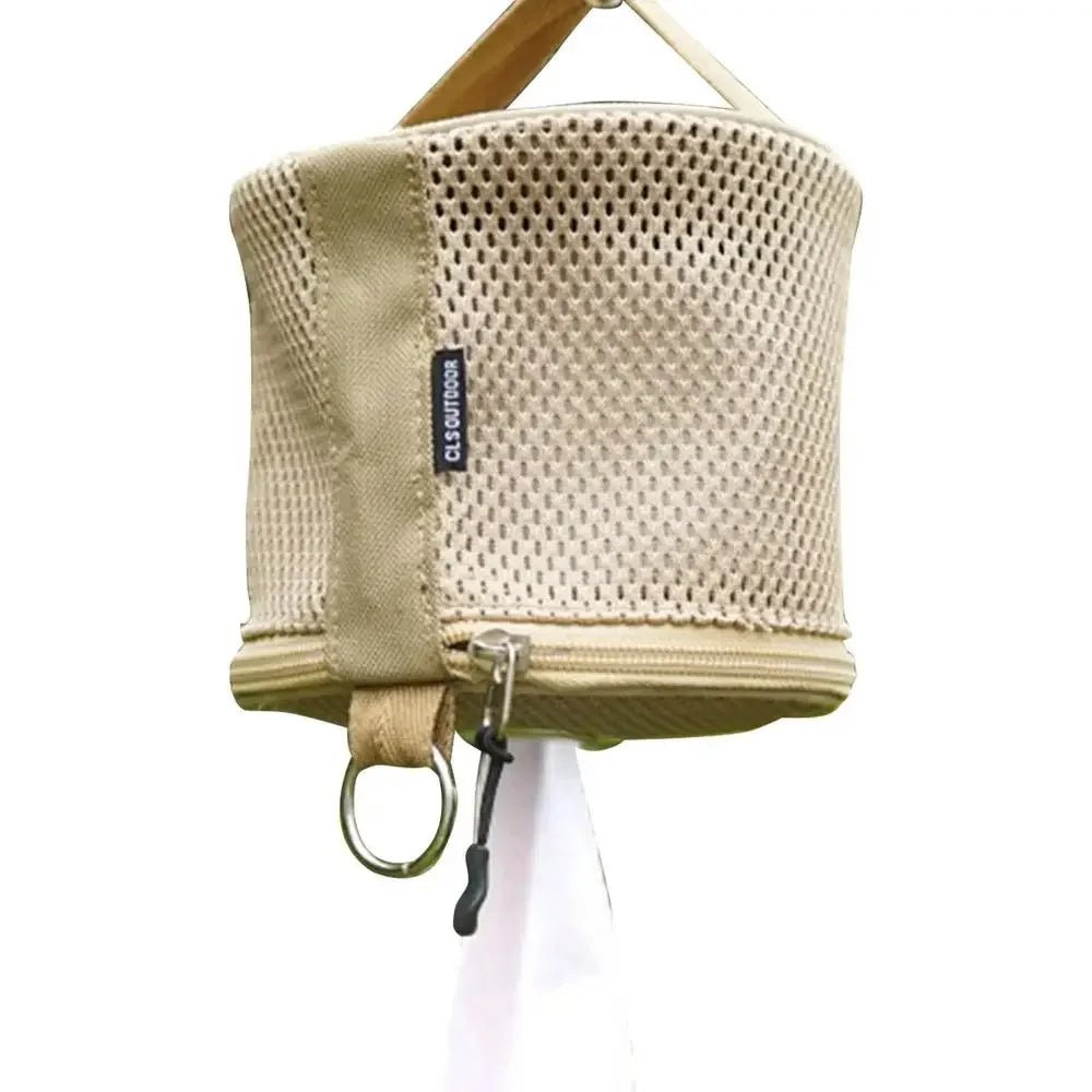 Outdoor Camping Tissue Case Roll Paper Storage Bag With Hook Portable Tissue Holder Tent Hanging Napkin Holder Camping Supplies - Checkouts UK