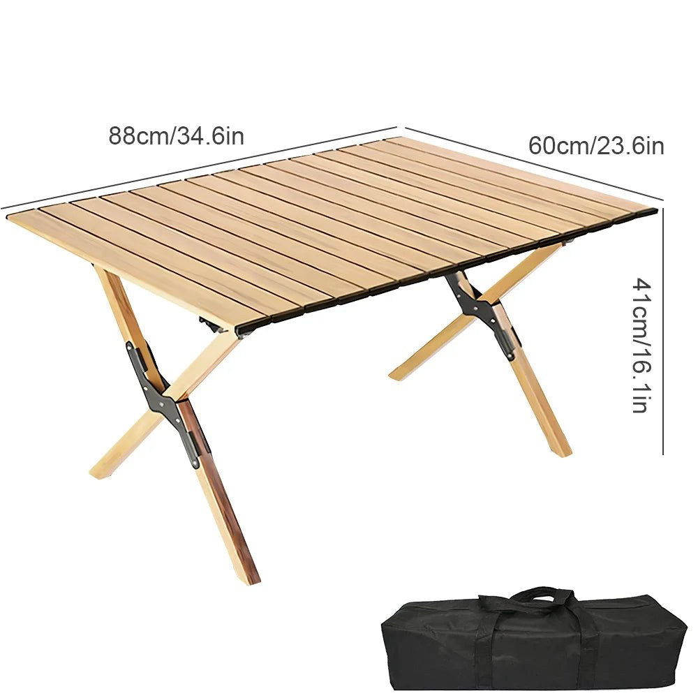 Outdoor Folding Table Camping Table Portable Table for Picnic Camping Hiking Travel BBQ with Carrying Bag - Checkouts UK