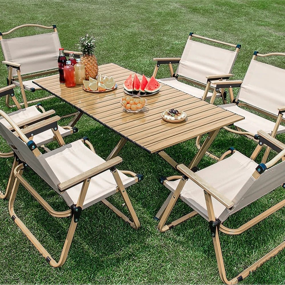Outdoor Folding Table Camping Table Portable Table for Picnic Camping Hiking Travel BBQ with Carrying Bag - Checkouts UK
