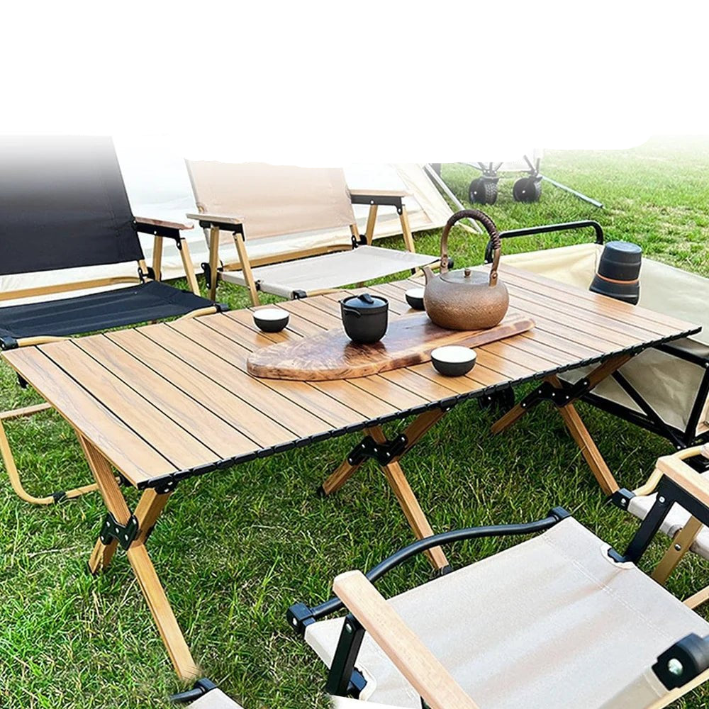 Outdoor Folding Table Camping Table Portable Table for Picnic Camping Hiking Travel BBQ with Carrying Bag - Checkouts UK
