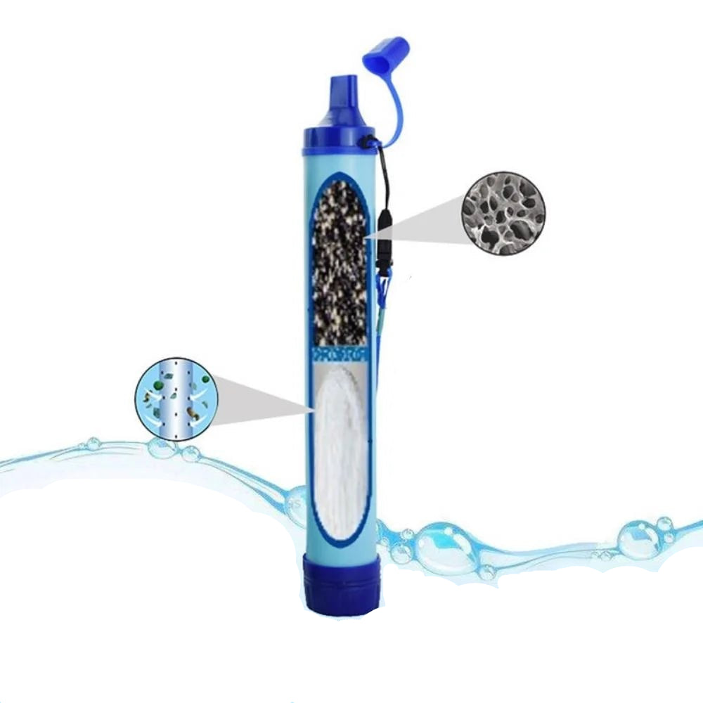 Outdoor Water Purifier Camping Hiking Emergency Life Portable Purifier Water Filter Suitable for Streams, Lakes Outdoors Camping - Checkouts UK