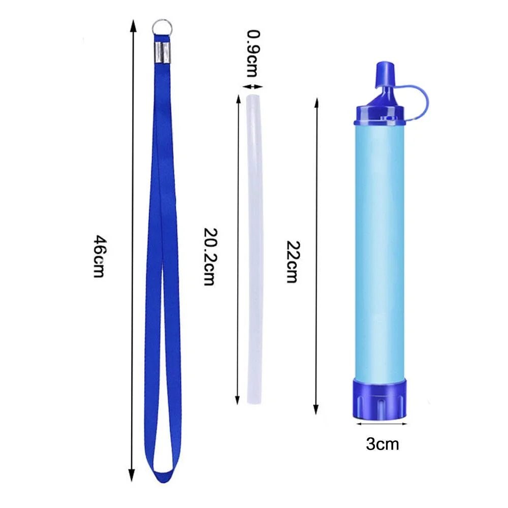 Outdoor Water Purifier Camping Hiking Emergency Life Portable Purifier Water Filter Suitable for Streams, Lakes Outdoors Camping - Checkouts UK