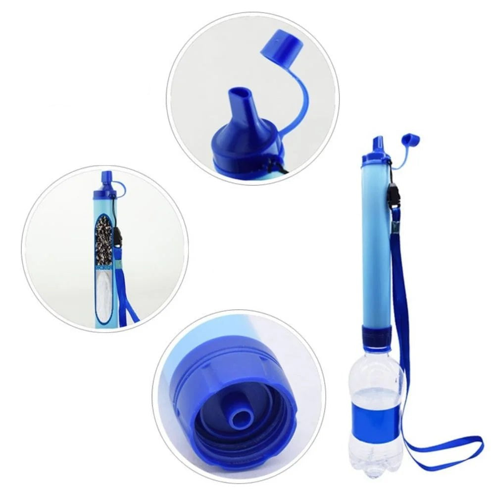 Outdoor Water Purifier Camping Hiking Emergency Life Portable Purifier Water Filter Suitable for Streams, Lakes Outdoors Camping - Checkouts UK