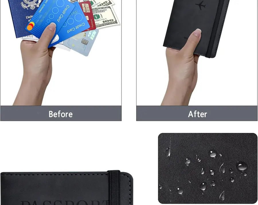 Passport Holder for Travel Essentials Passport Wallet Cover Case for Travel Accessories,Passport Book Holders for Women/Men - Checkouts UK